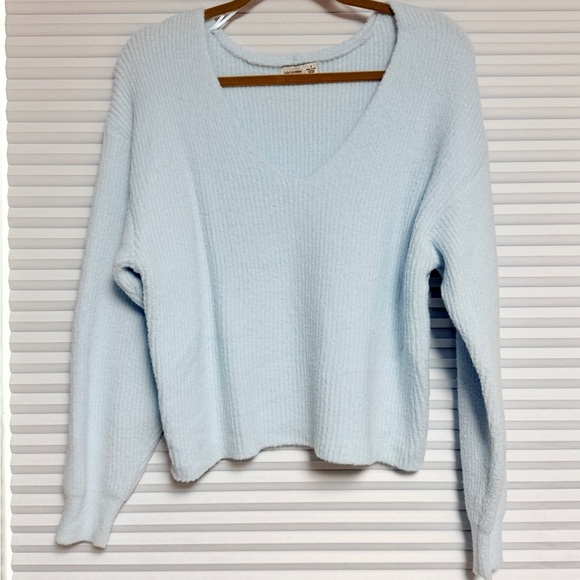 Gentle Fawn Sweaters - Gentle Fawn Sky Blue V-Neck Sweater
